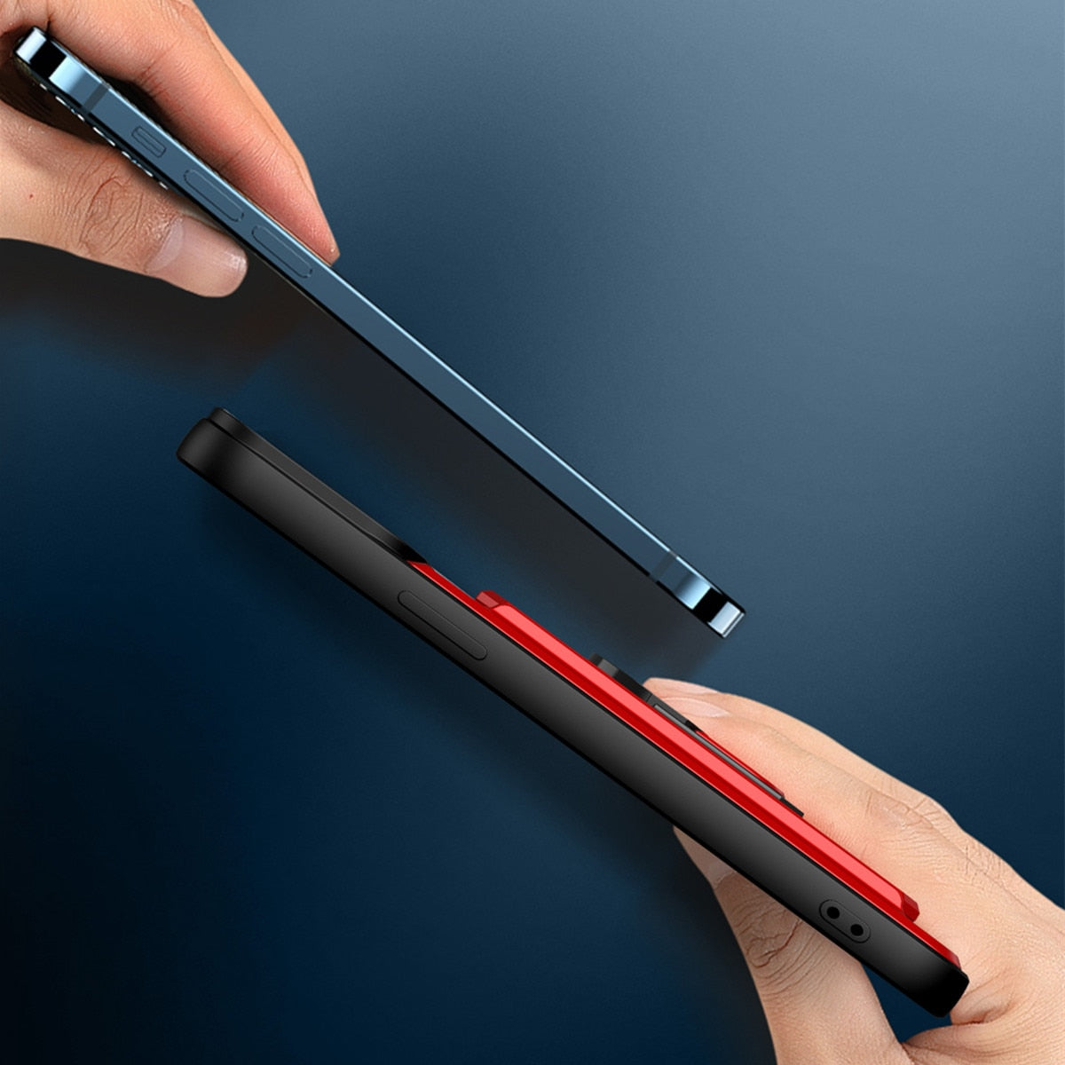 Hidden Slide Card Slot Case For iPhone 15 14 13 Pro Max 12 Pro Plus Cases