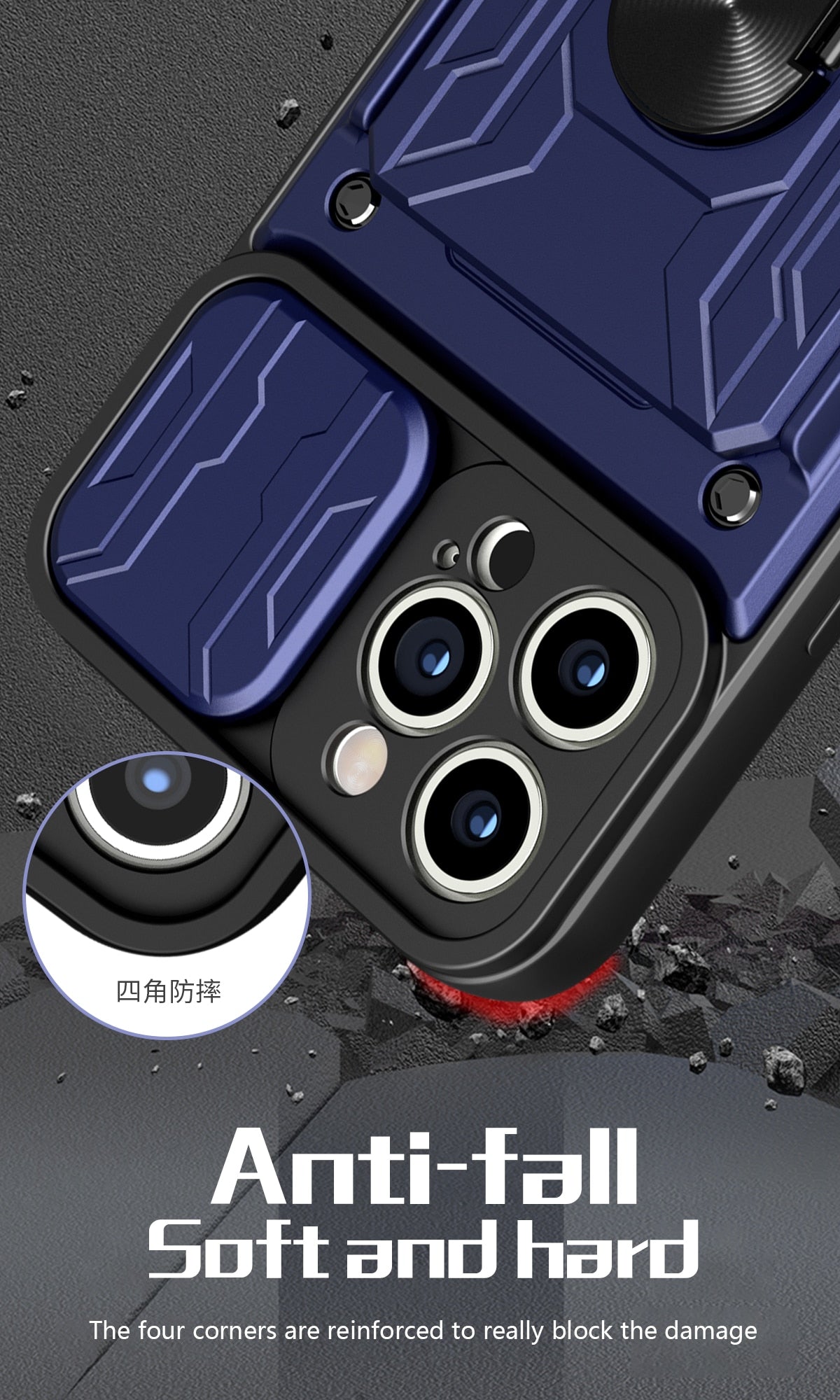 Hidden Slide Card Slot Case For iPhone 15 14 13 Pro Max 12 Pro Plus Cases