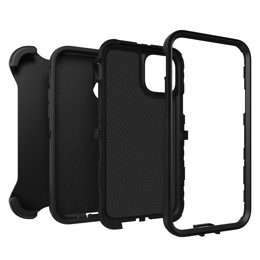 iPhone 15 14 13 12, 3 in1 Shockproof Defend Case Cover Belt Clip