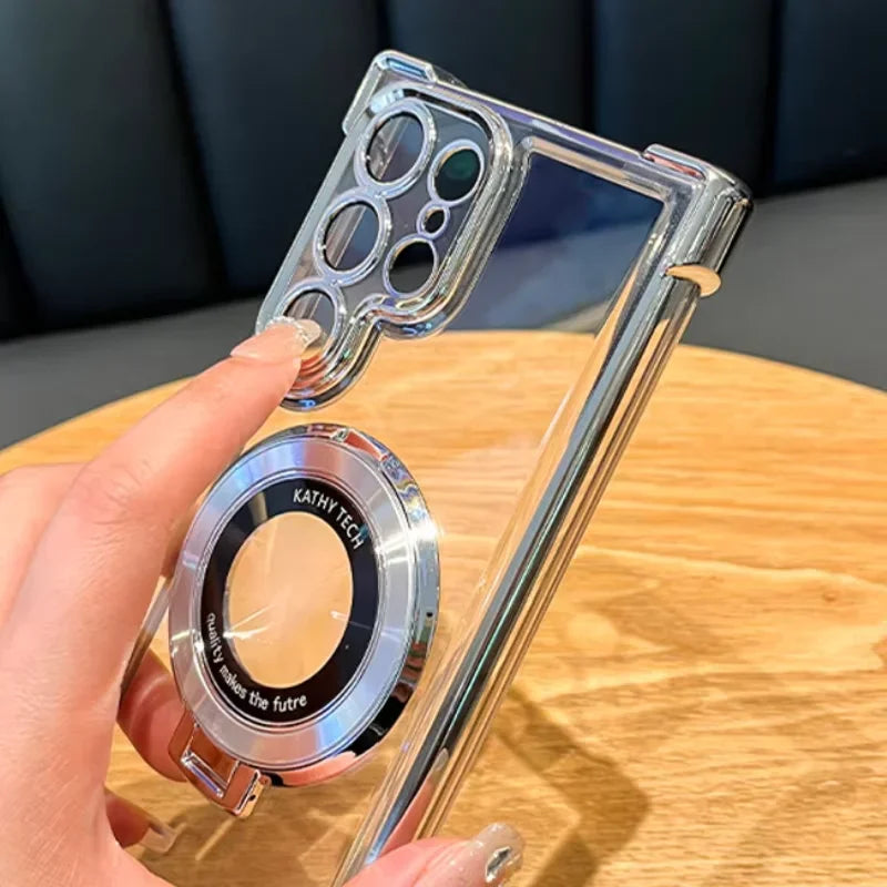 Magnetic Plating Stand Shockproof Case