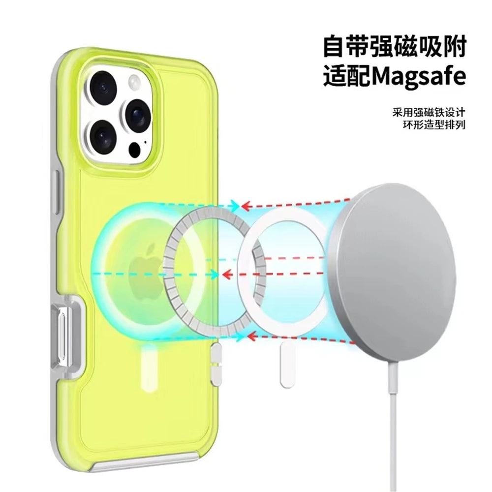 Magnetic Neon Color Matte Case