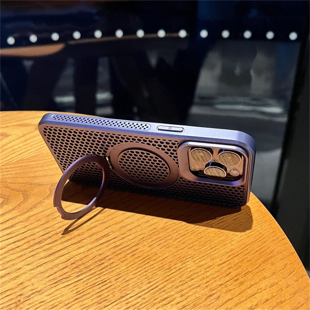 Magsafe Case For iPhone 13 12 14 15 Pro Max Matte Cooling Cover