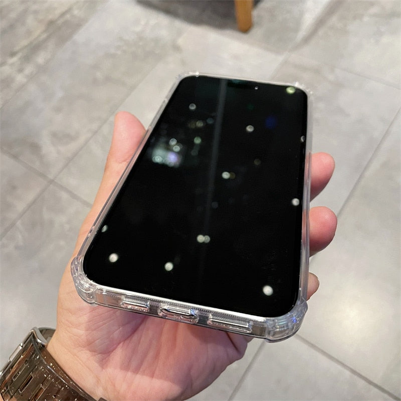 Soft Silicone Clear Phone Case For IPhone 13 Pro Max 14 12 Cover