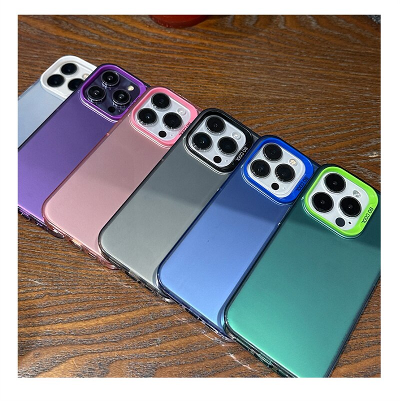 iPhone 15 14 13 12 Luxury Shockproof Gradient Phone Case