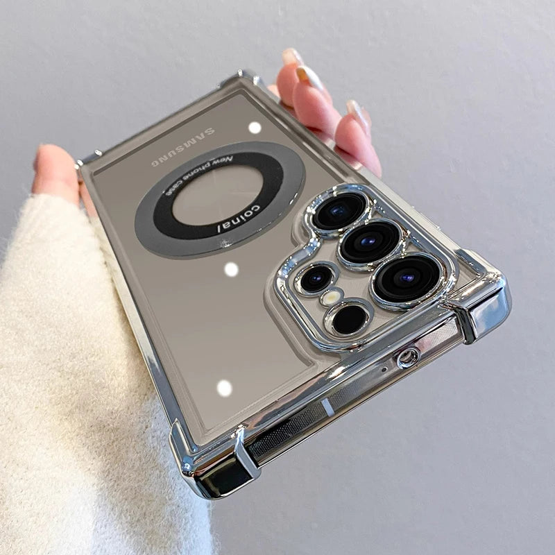 Magnetic Wireless Charge Case For Samsung Cover