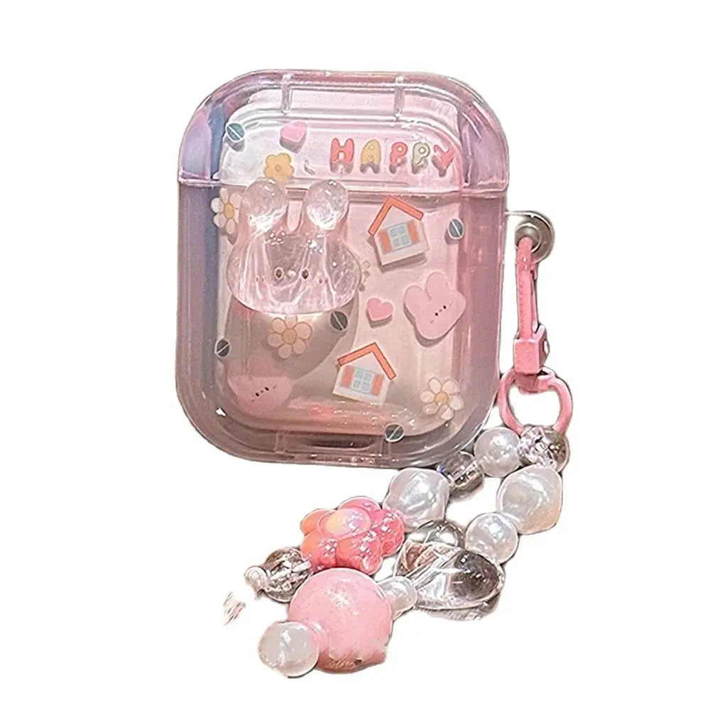 Cute Rabbit Case For AirPods 1 2 3 Pro Pro 2