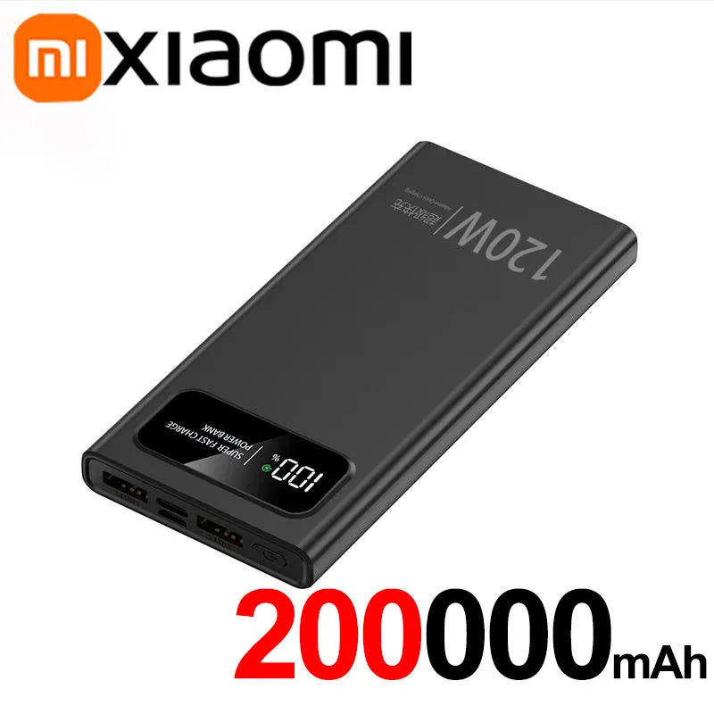 100000mAh 120W Power Bank Super Fast Charging Battery Power Bank