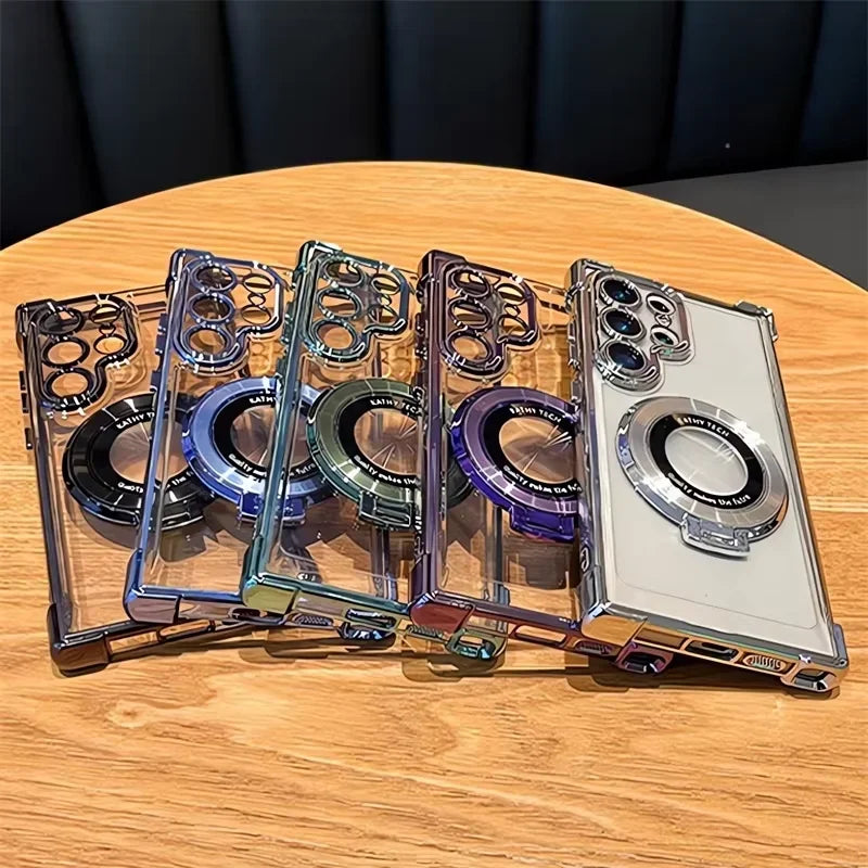 Magnetic Plating Stand Shockproof Case