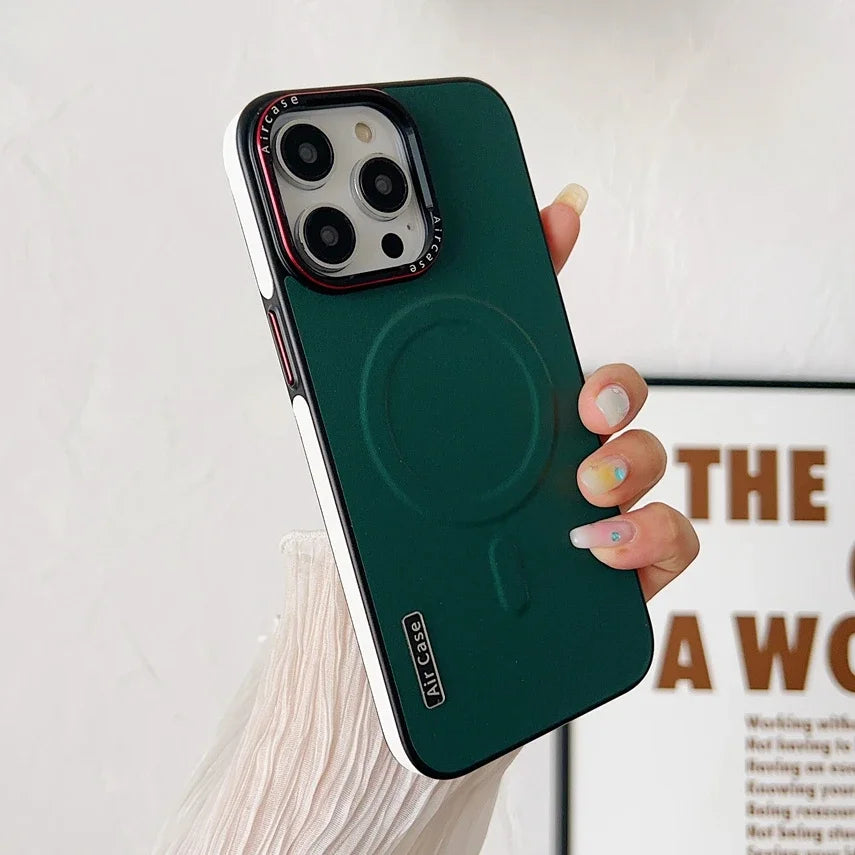 Leather Magsafe Case For iPhone Cover