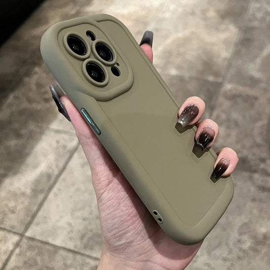 Matte Soft Liquid Silicone Phone Case