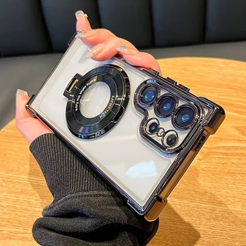 Magnetic Plating Stand Shockproof Case
