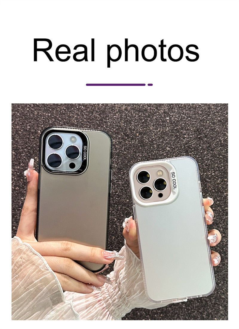 iPhone 15 14 13 12 Luxury Shockproof Gradient Phone Case