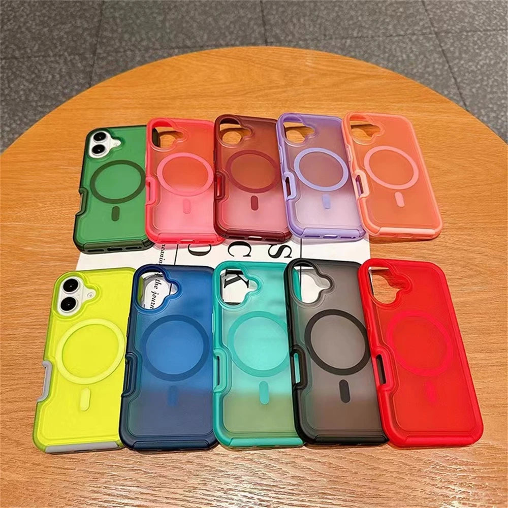 Magnetic Neon Color Matte Case