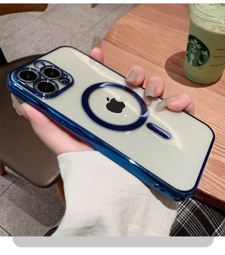 Magsafe Phone Case iPhone 14 Plus Case 13 12 Pro Max Soft Cover