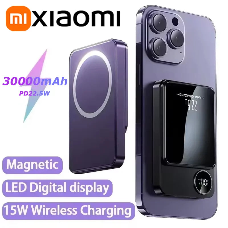 Magnetic Wireless Power Bank Fast Charger For Magsafe Portable