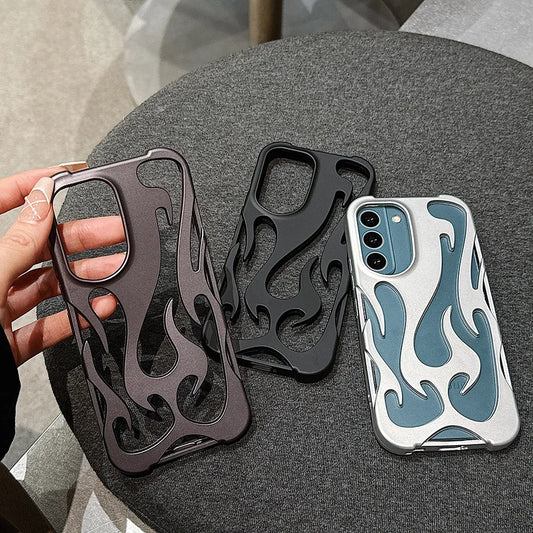 Plating Hollow Flame Matte Case