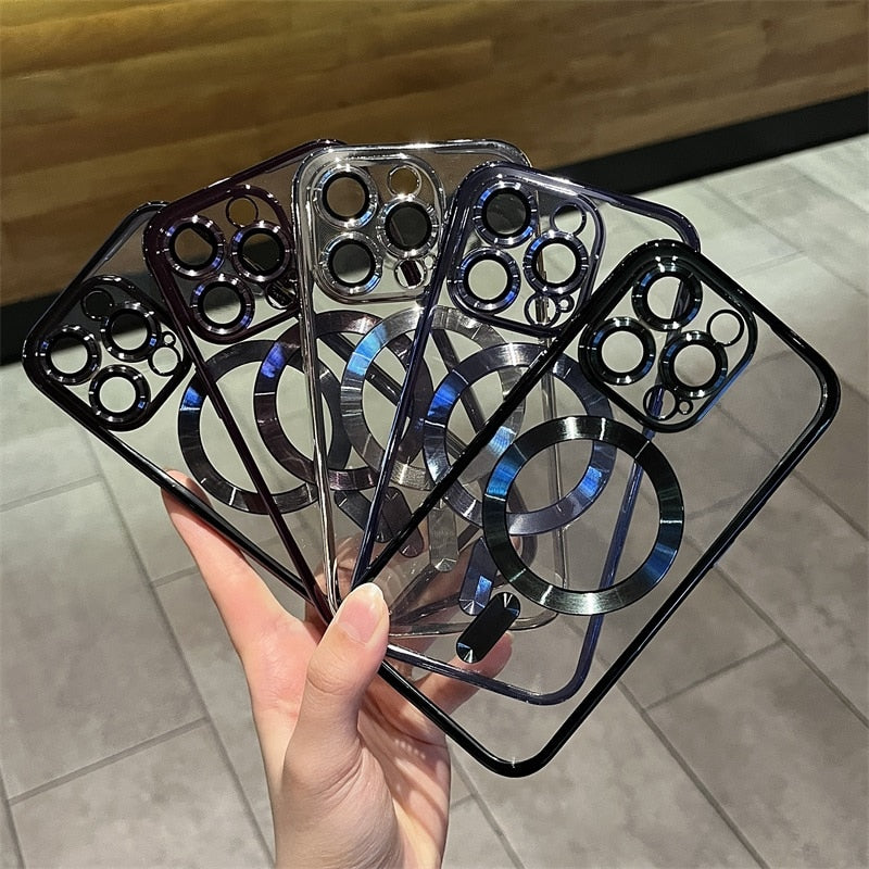 Magsafe Wireless Charge Case For iPhone 15 14 Plus 13 12 Pro Max Cover