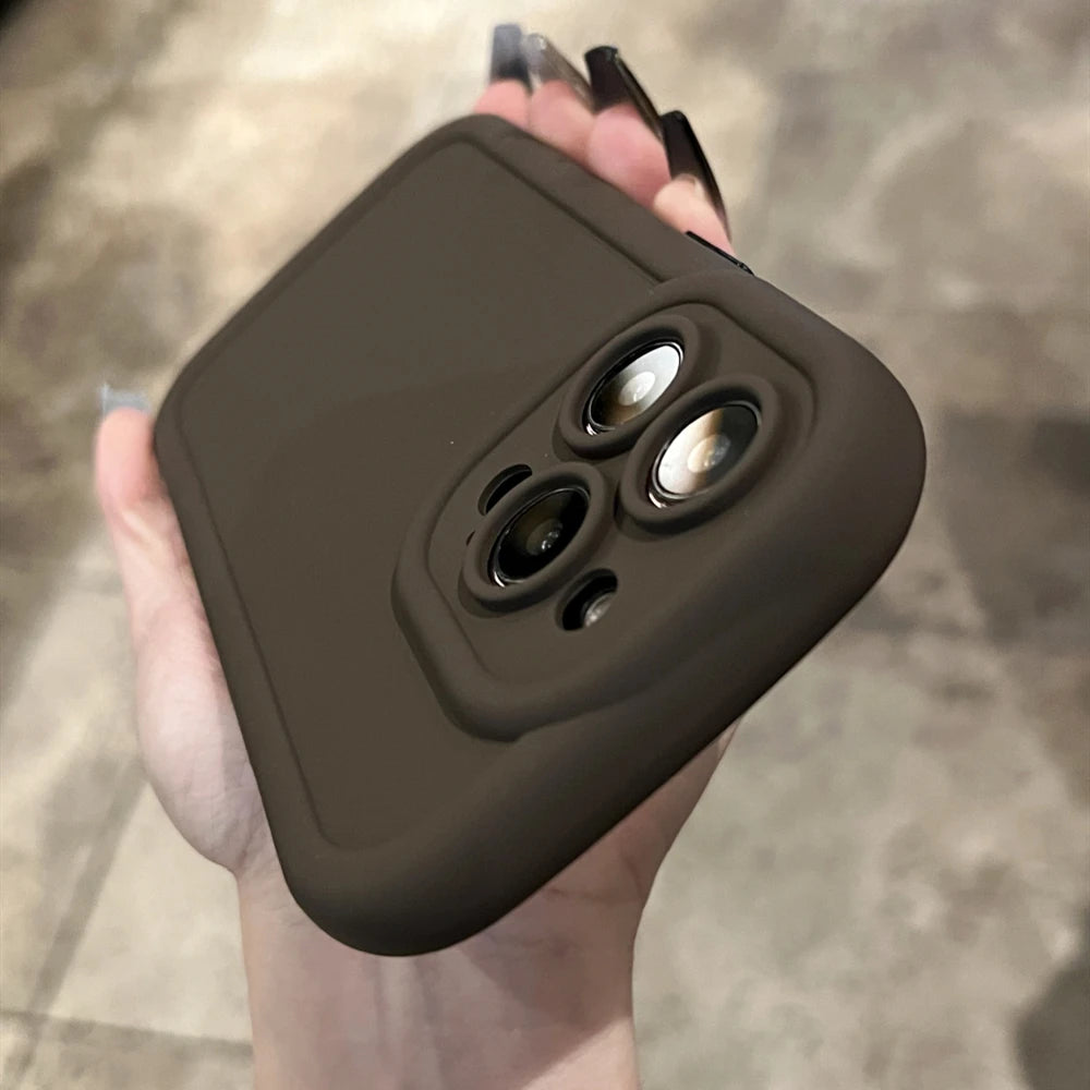 Matte Soft Liquid Silicone Phone Case