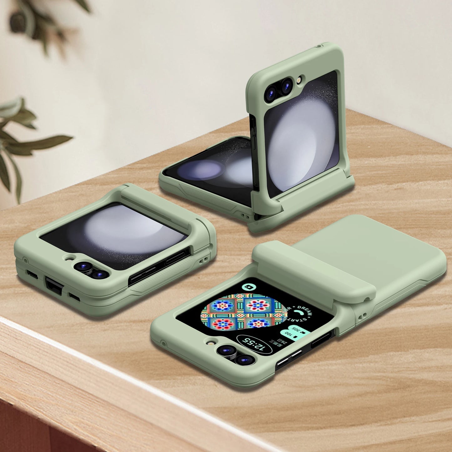 Flip Cover Card Phone Case For Samsung Galaxy Z Flip Cover