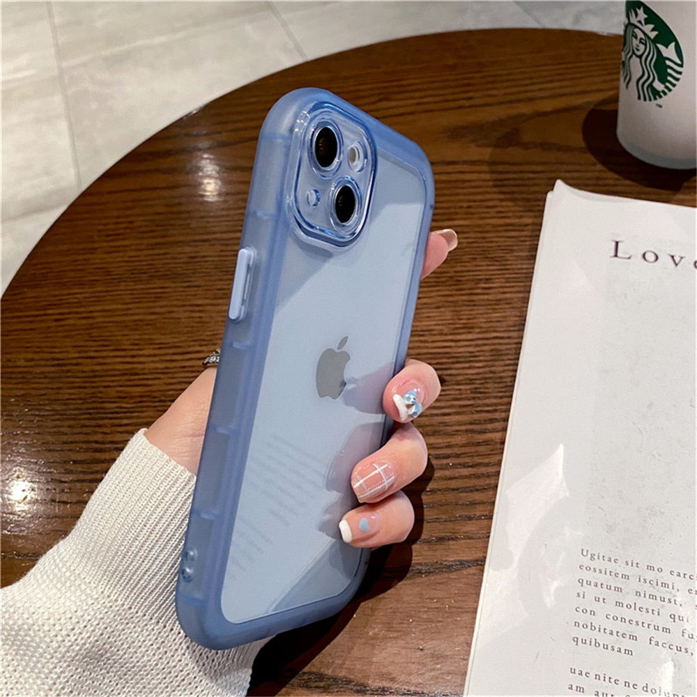 Shockproof Silicone Bumper Clear Phone Case For iPhone 14 13 12 Pro Max 14 Plus