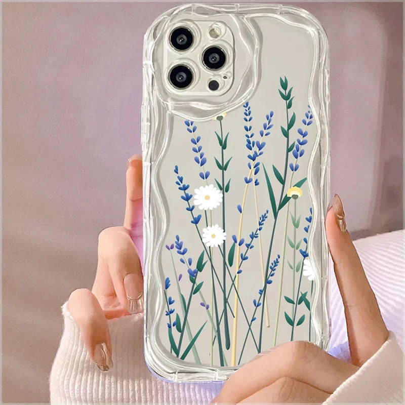 Pink Peach Cherry Soft Clear Phone Case For IPhone