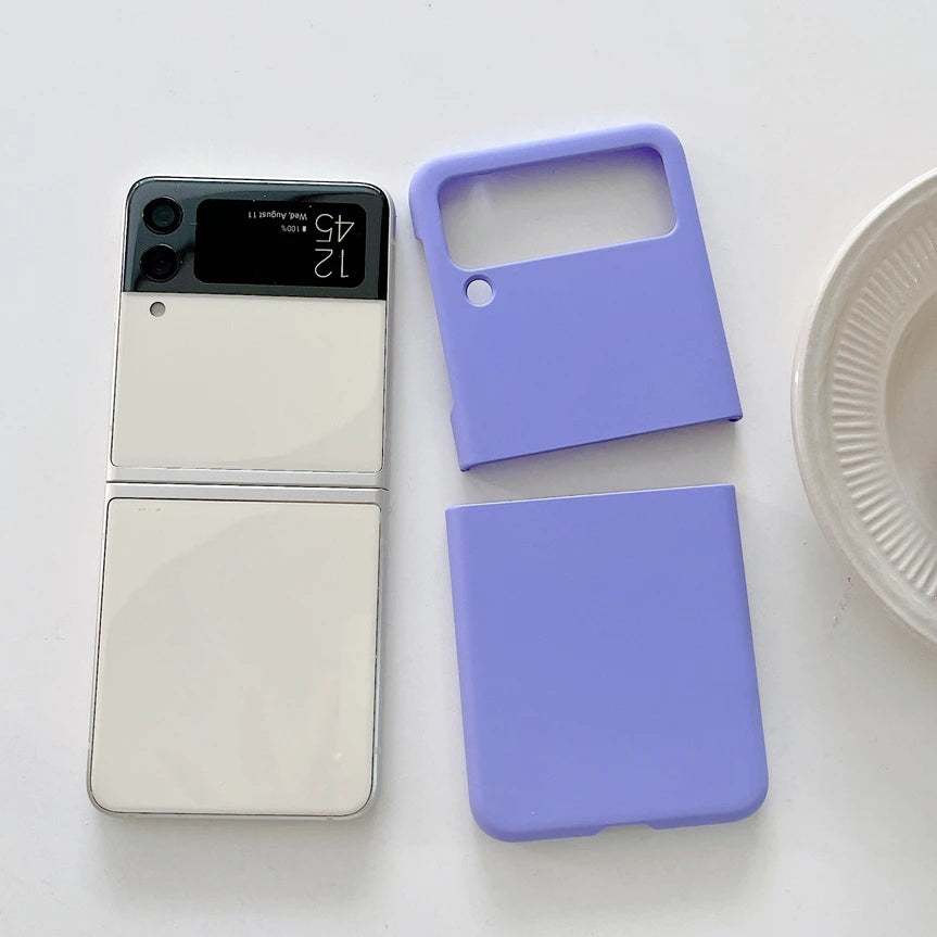 For Samsung Galaxy Z Flip Candy Pure Color Case