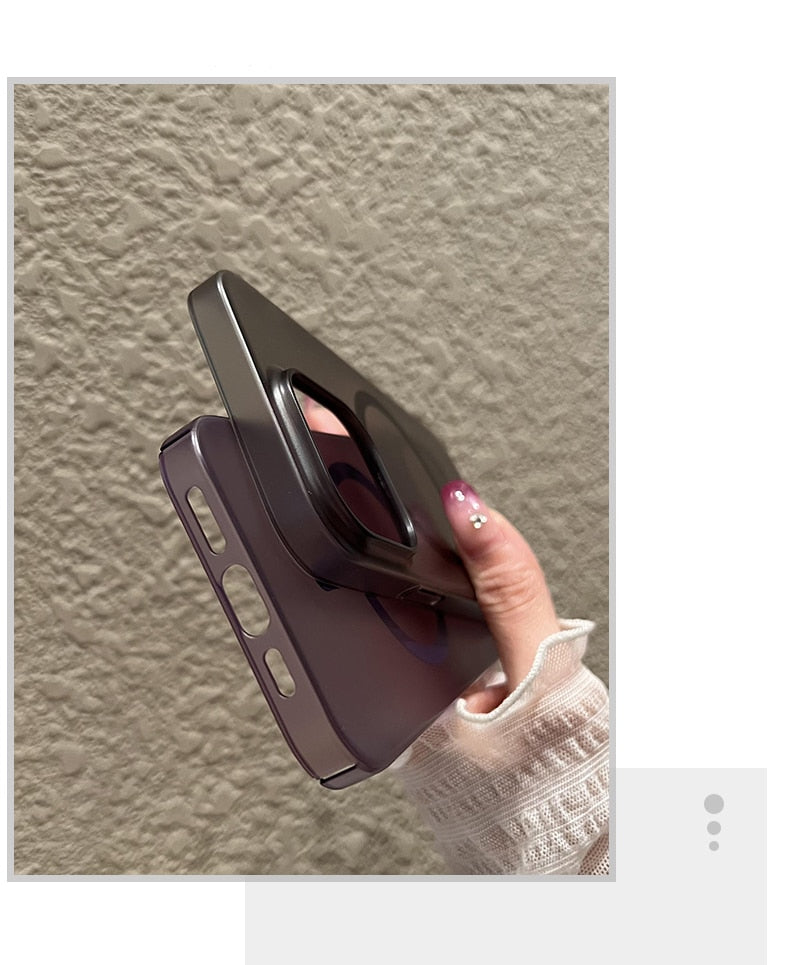 Matte Magsafe Wireless Charge Case for iPhone 15 14 Plus 13 12 Pro Max Cover