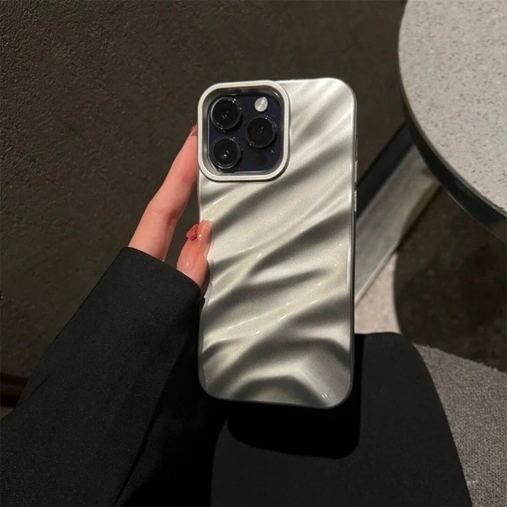 Luxury Wave Pattern Glossy Case