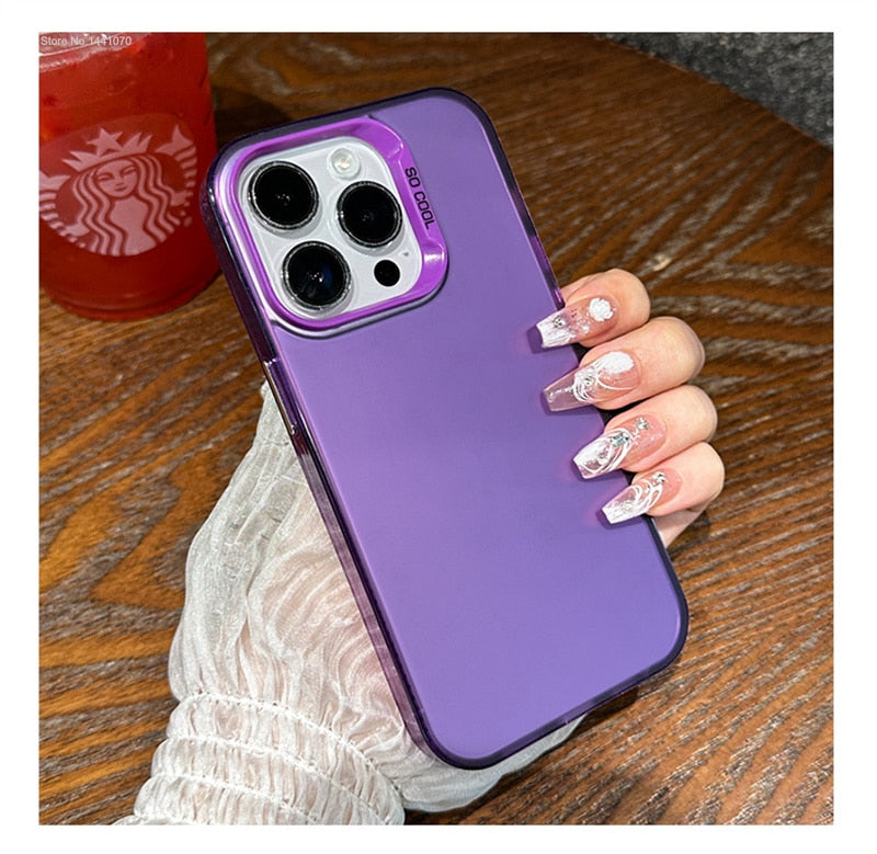 iPhone 15 14 13 12 Luxury Shockproof Gradient Phone Case