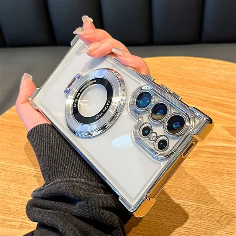Magnetic Plating Stand Shockproof Case