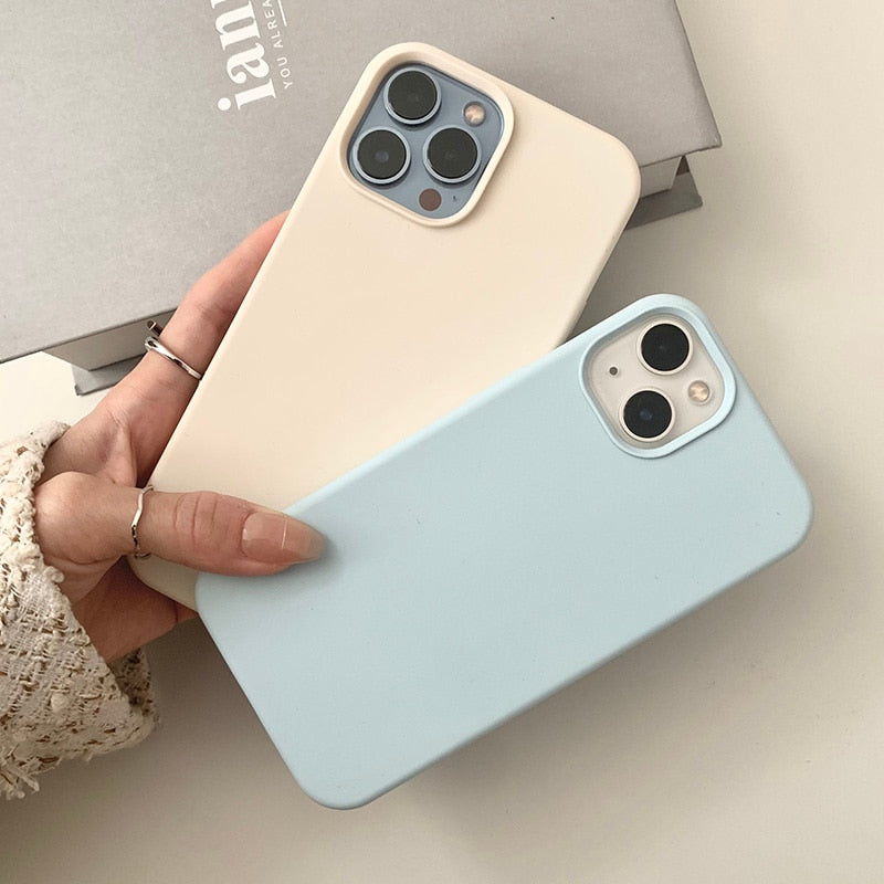 Liquid silicone phone case for iphone 13 12 pro max 14 plus case for iphone 14 pro max