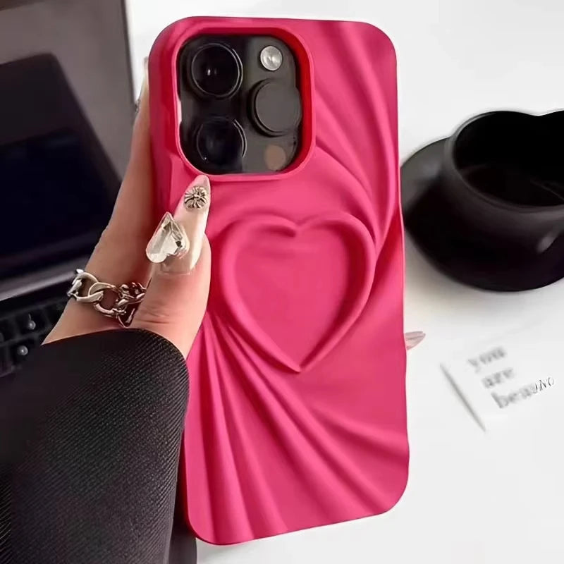 Love Heart Silicone Phone Case