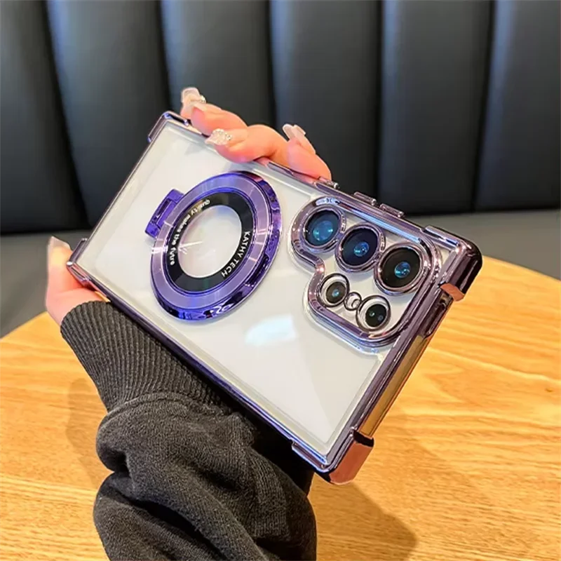 Magnetic Plating Stand Shockproof Case