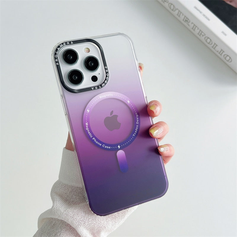 iPhone 15 14 13 12 Matte Transparent Soft Frame Shockproof Case