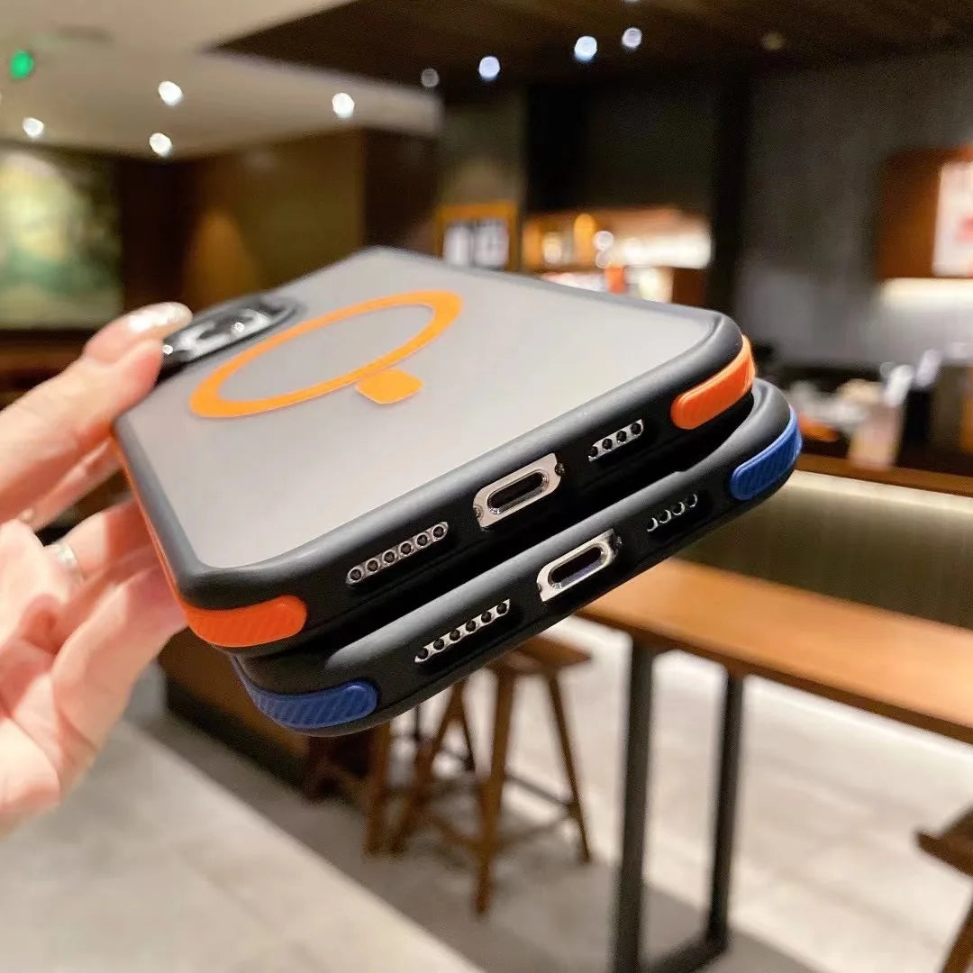 Magnetic Matte Case For iPhone Cover