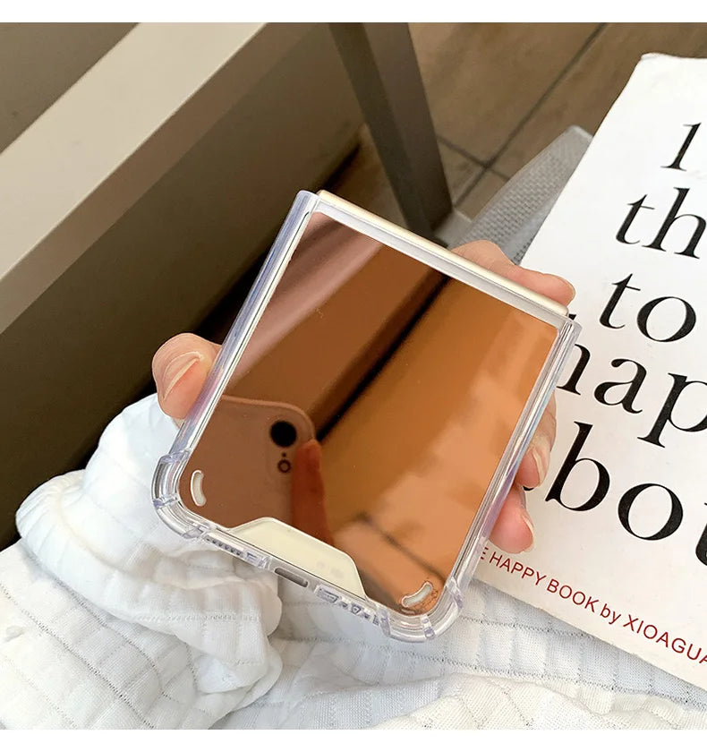 Z Flip 3 4 5 Make Up Mirror Case Samsung Galaxy Z Flip 5 4 3 Flip4 Flip3 flip5 Hard Cover