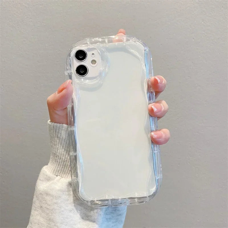 Pink Peach Cherry Soft Clear Phone Case For IPhone
