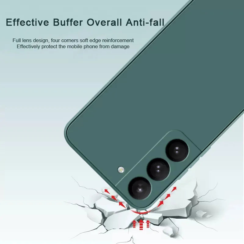 Silicone Case For Samsung Galaxy S20 FE S21 Ultra S10 Plus S23 S22 Soft Cover