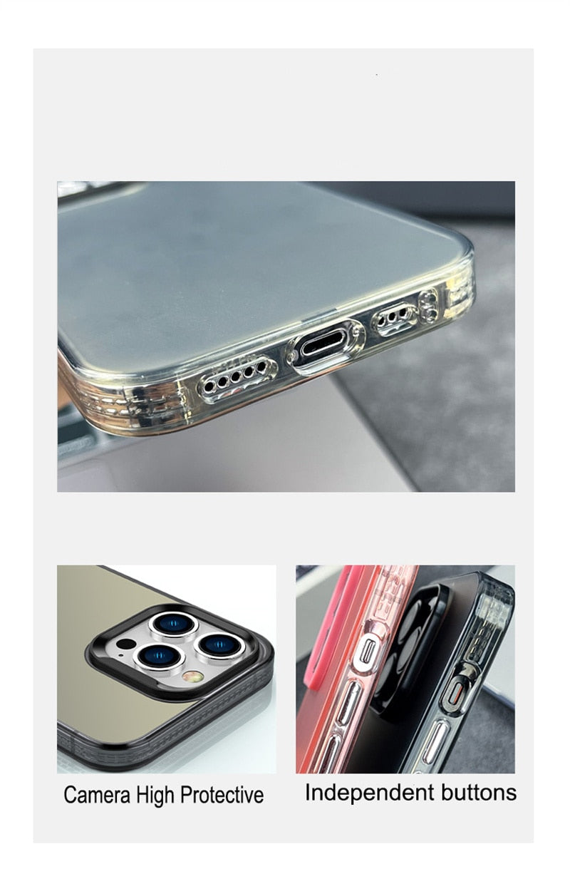 iPhone 15 14 13 12 Luxury Shockproof Gradient Phone Case