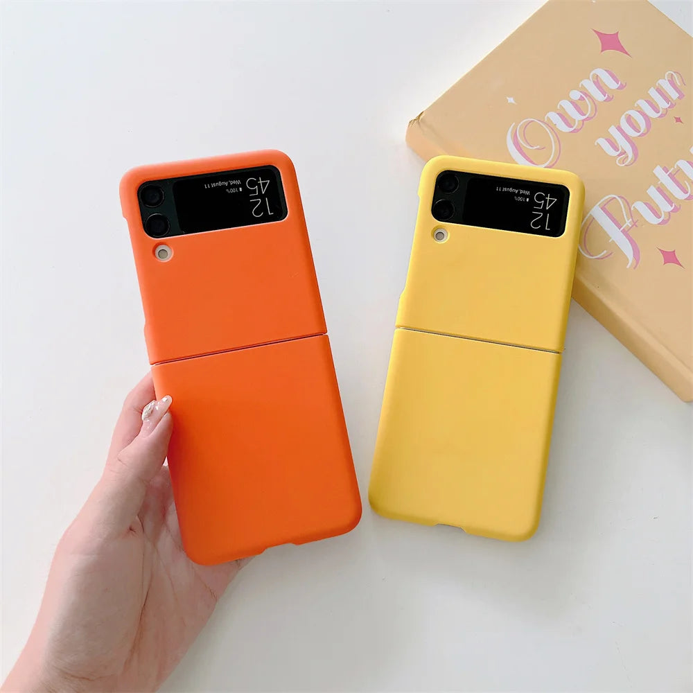 For Samsung Galaxy Z Flip Candy Pure Color Case