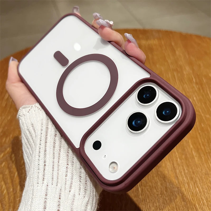 Magsafe Magnetic Transparent Hard Back Cover