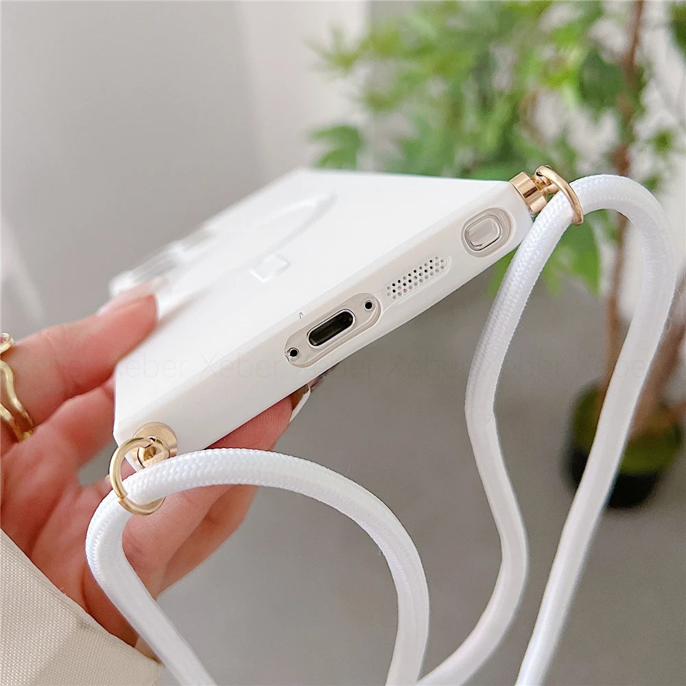 Lanyard Crossbody Necklace Magnetic Charge Case