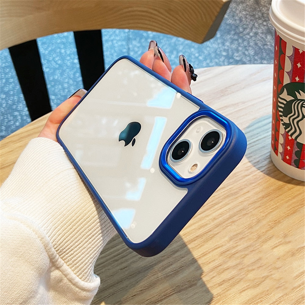 Luxury Case For iPhone 15 14 13 12 Pro Plus Soft Bumper Shockproof Cover