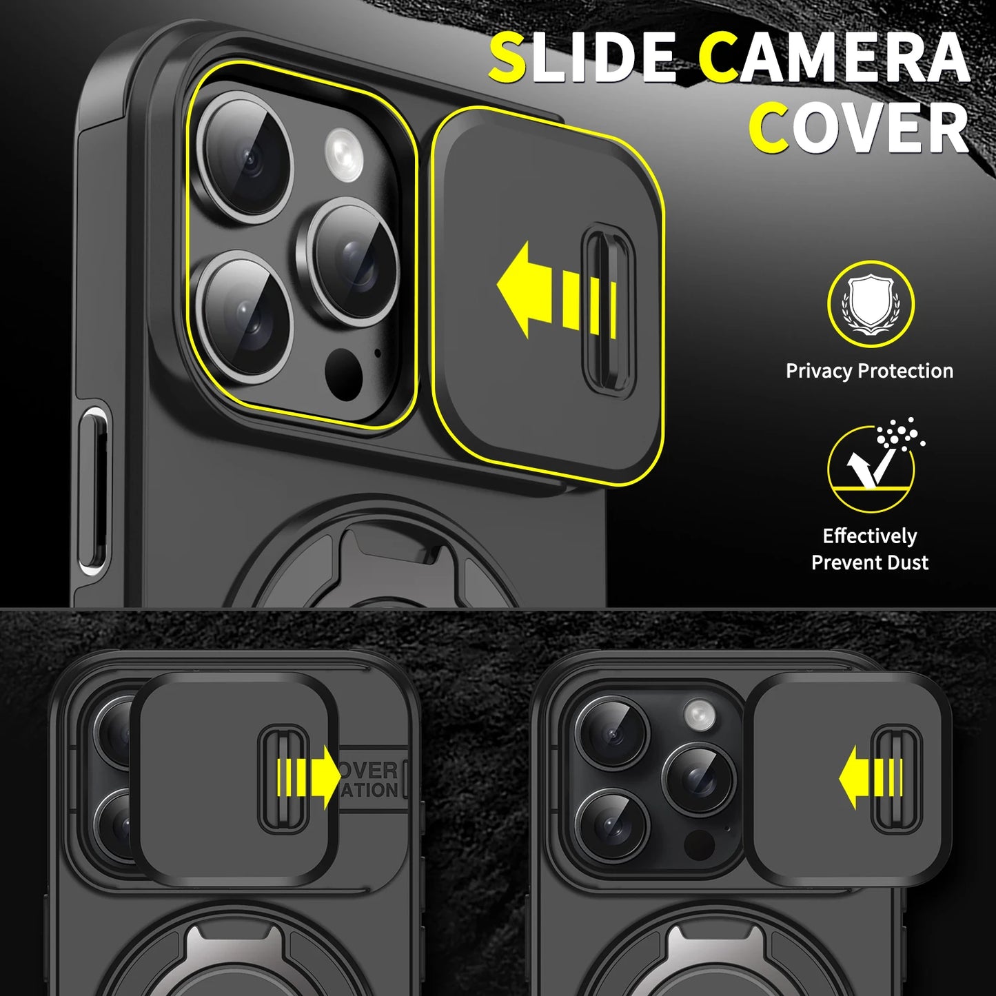 Magnetic Ring Stand Case