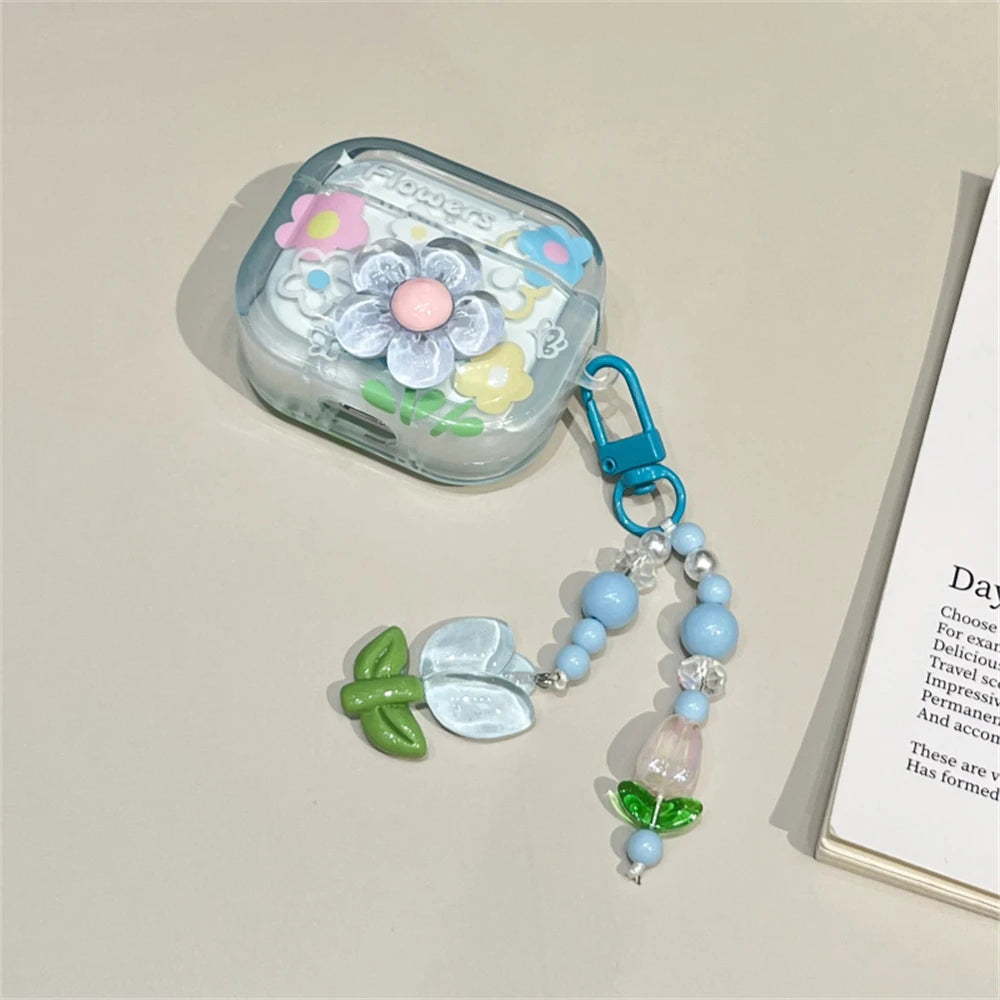 Flower Case For AirPods 1 2 3 Cover