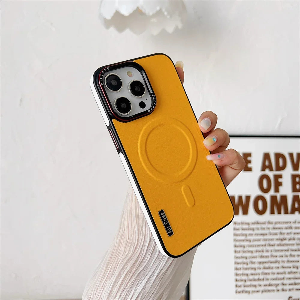 Leather Magsafe Case For iPhone Cover