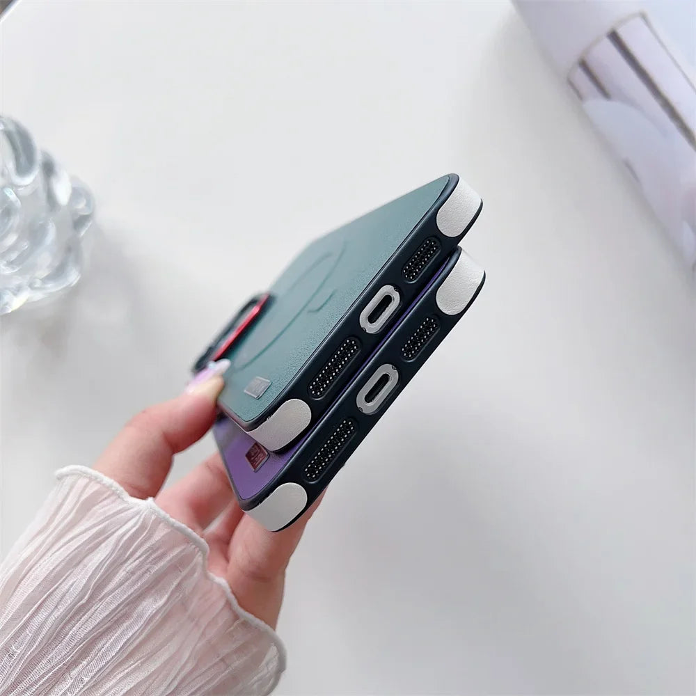 Leather Magsafe Case For iPhone Cover