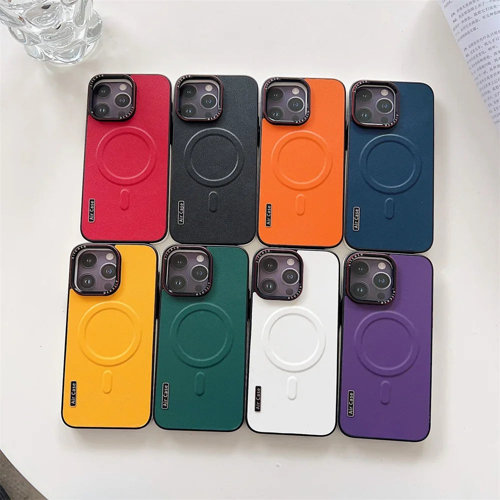 Leather Magsafe Case For iPhone Cover