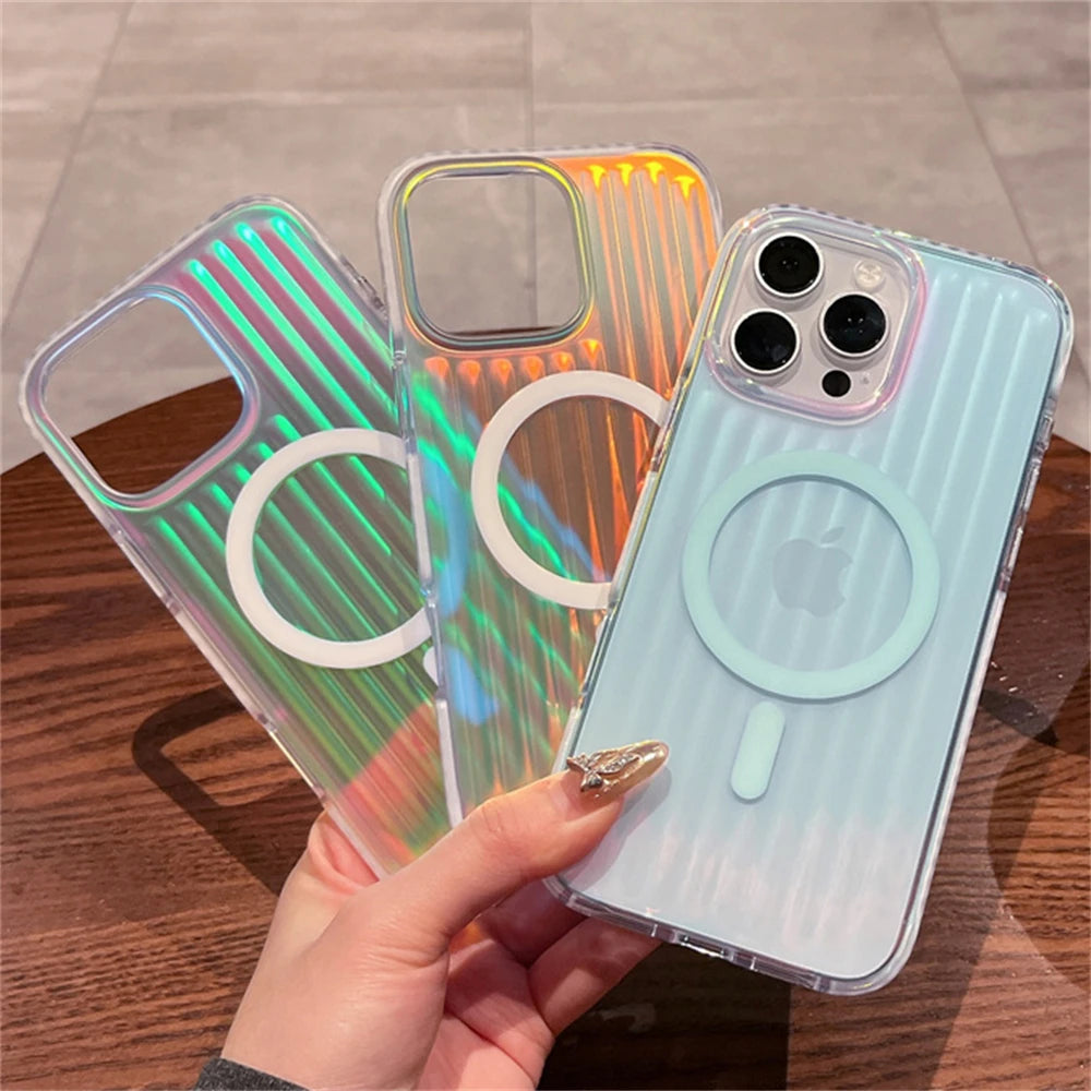 Stripes Magnetic For Magsafe Phone Case