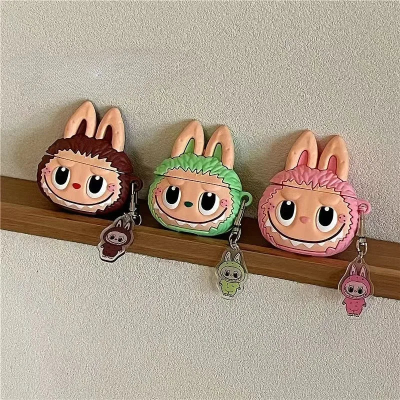Cute Airpods Silicone Earphone Protective Case With Pendant Cover